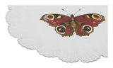 Astier de Villatte Burgundy Butterfly Plate