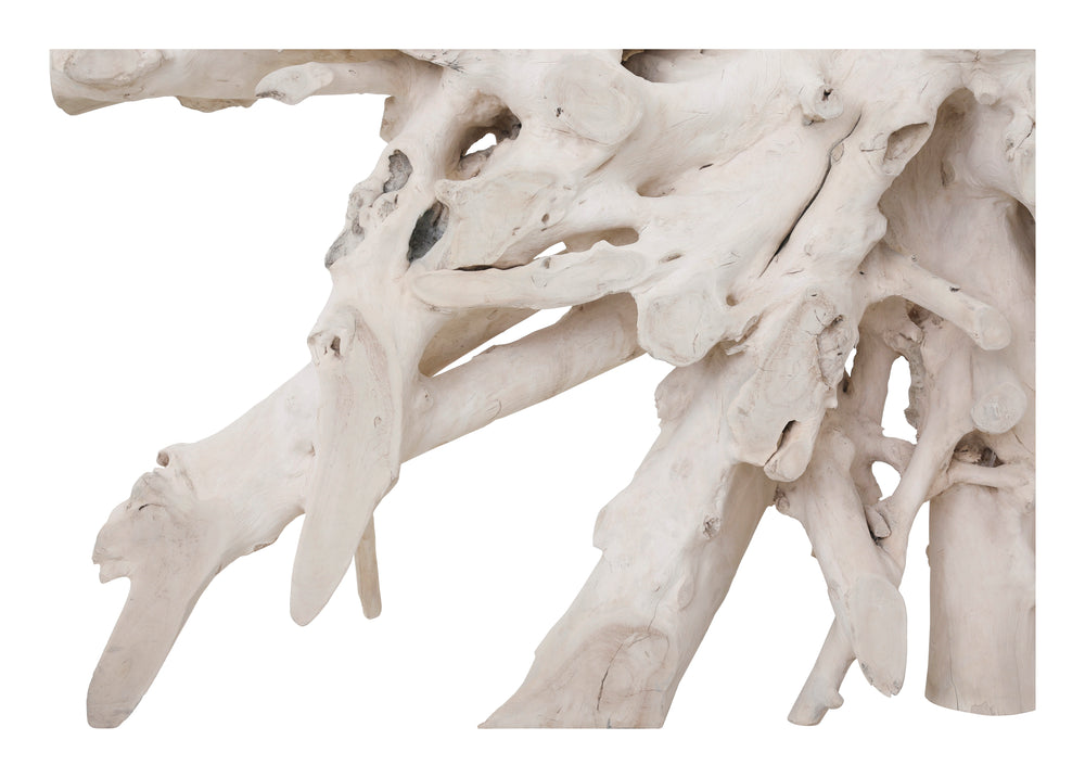 Large Bleached Teak Root Console