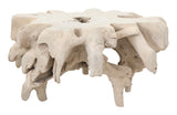 Small Bleached Teak Root Coffee Table