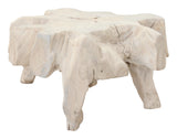 Large Bleached Teak Root Coffee Table