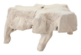 Large Bleached Teak Root Coffee Table