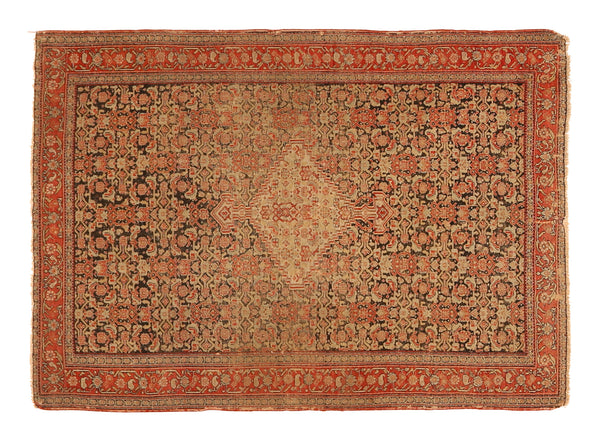 Vintage Senneh Rug - 4'9" x 3'3"