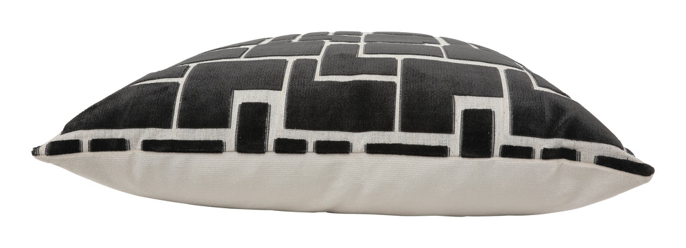 Labyrinth Charcoal Pillow