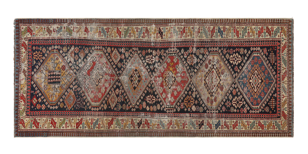 Vintage Shirvan Rug - 8'7" x 3'10"