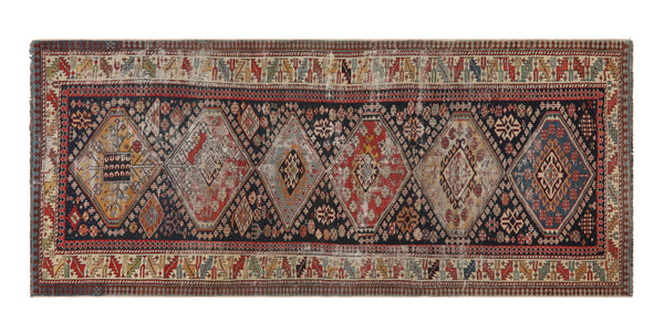 Vintage Shirvan Rug - 8'7" x 3'10"