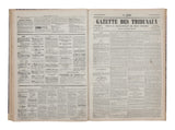 Vintage La Gazette des Tribunaux Newspaper Collection Book