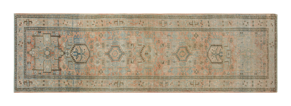 Vintage Heriz Rug - 11'10" x 3'5"