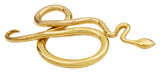 Antiqued Brass Snake Sculpture