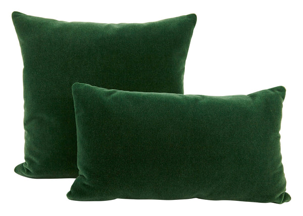 Emerald Mohair Pillows