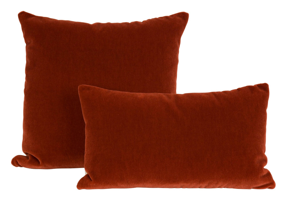 Persimmon Mohair Pillows