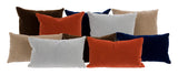 Navy Mohair Pillows