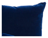 Navy Mohair Pillows