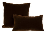 Chocolate Mohair Pillows