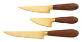 Rosewood & Brass Knives