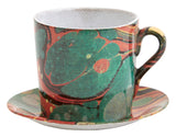 Astier de Villatte Marbled Cup and Saucer