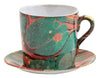 Astier de Villatte Marbled Cup and Saucer