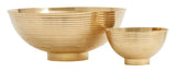 Brass Ridged Bowls