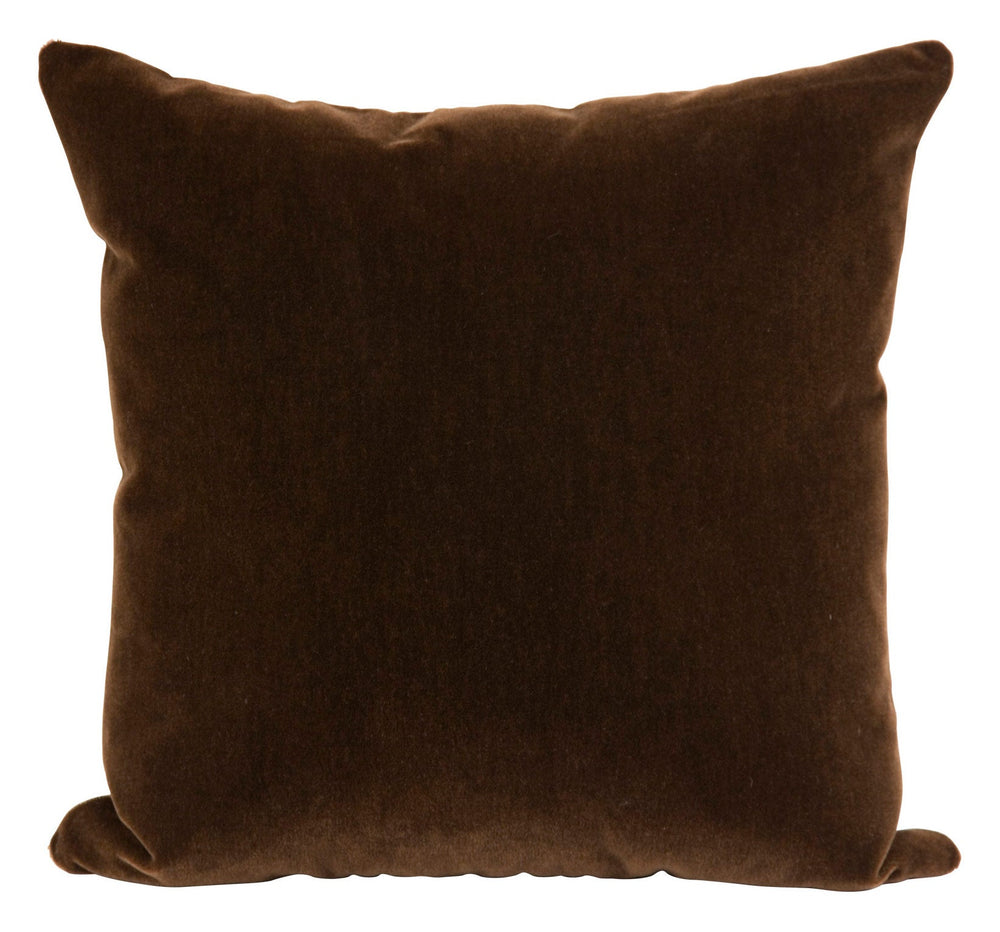 Chocolate Mohair Pillows