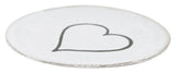 Astier de Villatte Line Heart Saucer