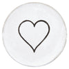 Astier de Villatte Line Heart Saucer