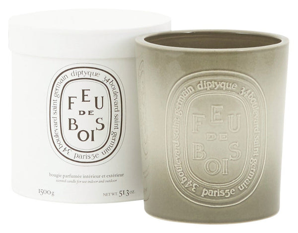 Diptyque Feu De Bois Ceramic Candle